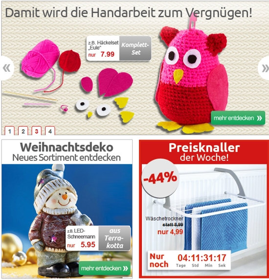 Die moderne Hausfrau ProdukteDie moderne Hausfrau Produkte